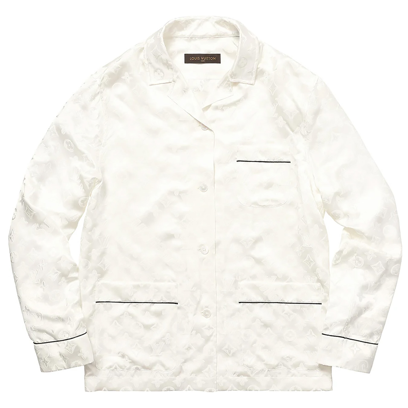 Louis Vuitton/Supreme Jacquard Silk Pajama Shirt view 2